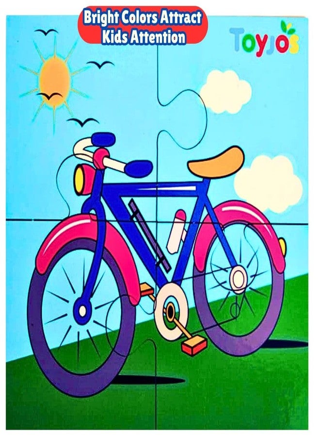 TOYJOS Transport Puzzles - A Set of 6 Four-Piece Shaped Jigsaw Puzzle for Kids Above 3+ Years - Fun & Challenging Brain Booster Games - Educational Puzzles - Image 3